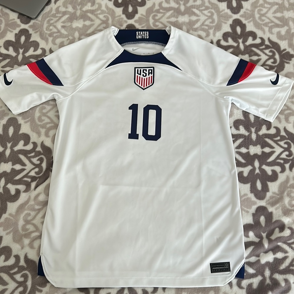 Nike Youth USMNT `22 Christian Pulisic #10 Home Replica Jersey